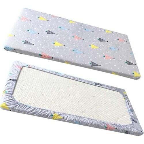 Aden Bears 100% Cotton Crib Fitted Sheet Soft Baby Bed Mattress Cover Protector Cartoon Newborn Bedding For Cot