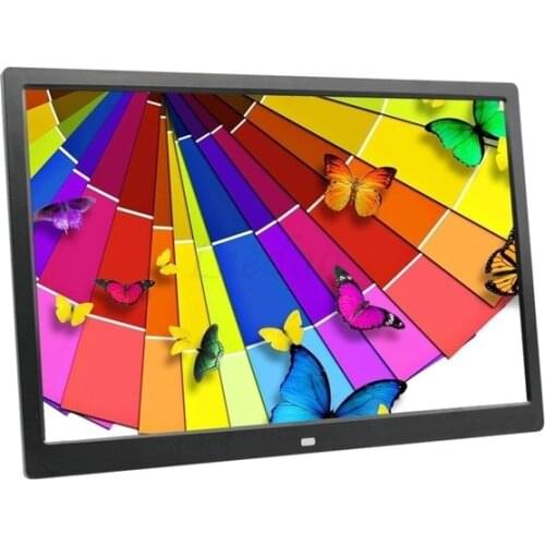 New 15/14 inch Screen LED Backlight HD 1280*800 Digital Photo Frame Electronic Album Picture Music Movie Full Function Good Gift