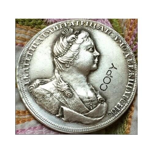 Wholesale 1727 russia copy coin 100% coper manufacturing silver-plated old coins