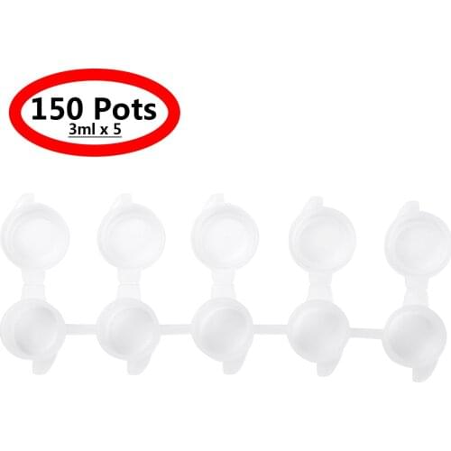 US STOCK 30 Strips Mini Empty Paint Pot Pod Strips Arts and Crafts Watercolor Draw Pigment Plastic Palette Storage Containers