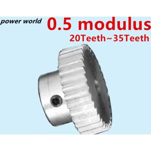 Aluminium Alloy Gear 0.5 Modulus 20T-35T Small Modulus Rack Set Engraving Motor Accessories