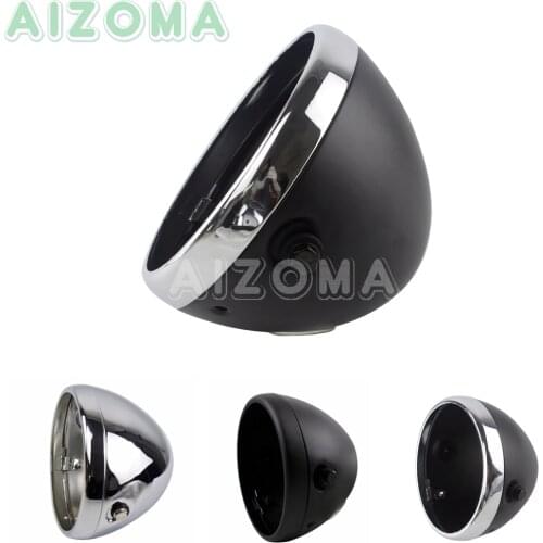 Motorcycle 7 inch LED Headlight Steel Housing Headlamp Bucket Shell for Harley Chopper Yamaha Suzuki Honda GL1800P GS750C CB650