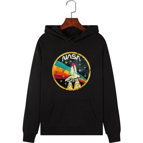 Hoodies Women Fashion ROCKET Print Hoodie Pullover Long Sleeve Clothes Warm Hooded Sweatshirt Coat Women Casual Tops