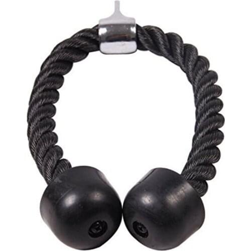 Tricep RopeTension Rope Abdominal Crunches Cable Pull Down Laterals Biceps Muscle Training Fitness Body Building Gym Pull Rope