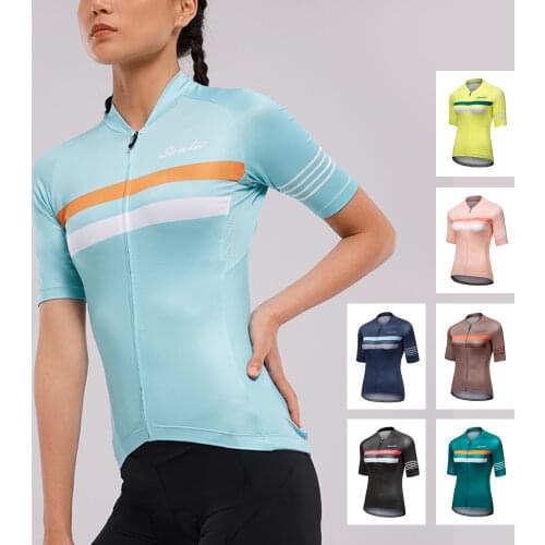 Santic Cycling Short Sleeve Top New Product Cycling Jersey Summer Womens Short Sleeve Cycling Jersey Road Equipment Top