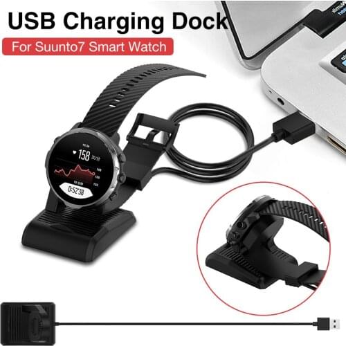 1m USB Charging Dock Power Adapter Charger Adapter Cord Smart Watch Charging Accessories For Suunto7 Smart Watch