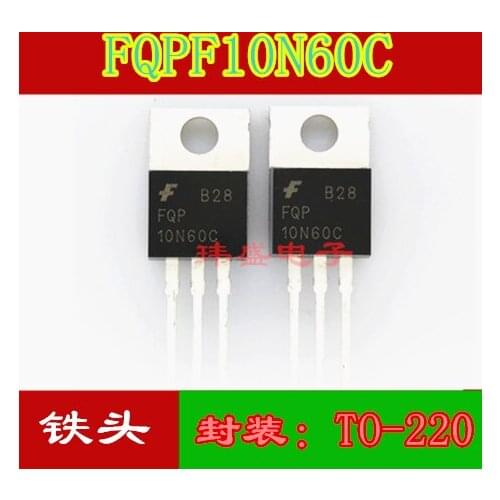10pcs FQP10N60C 10N60 10A 600V TO-220 FQP10N60C