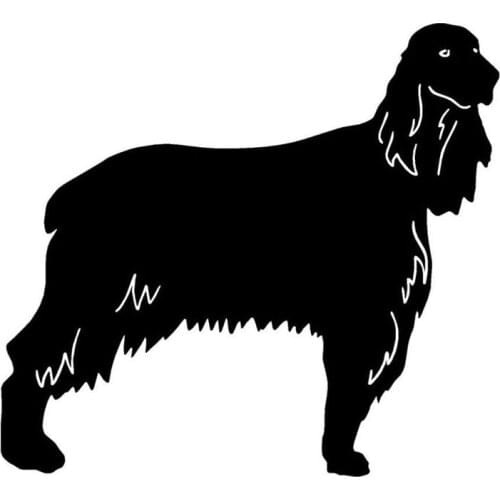 14*12.7CM Irish Setter Dog Car Stickers Waterproof Vinyl Decal Car Styling Bumper Accessories Black/Silver S1-1012