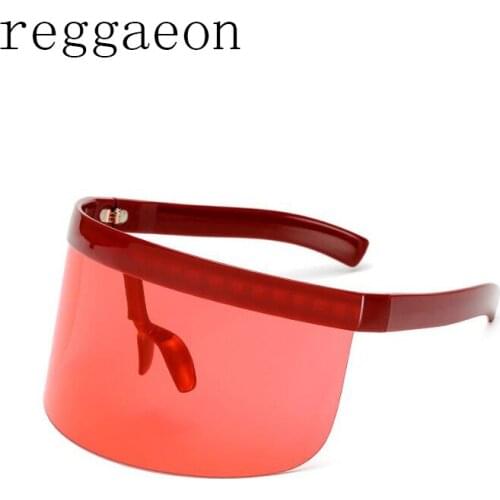2020 Fashion Extra large Big Frame Sunscreen Anti-peep Hat Goggle Sunglasses Integrated Personalized Mask Women Men