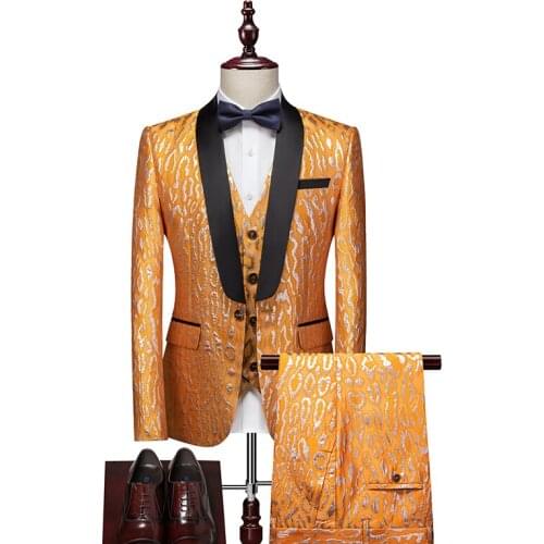 2021 New Arrival Yellow Royal Blue Men Suits for Wedding Shawl Collar Costume Homme Mariage Party Dinner Suit S-5xl