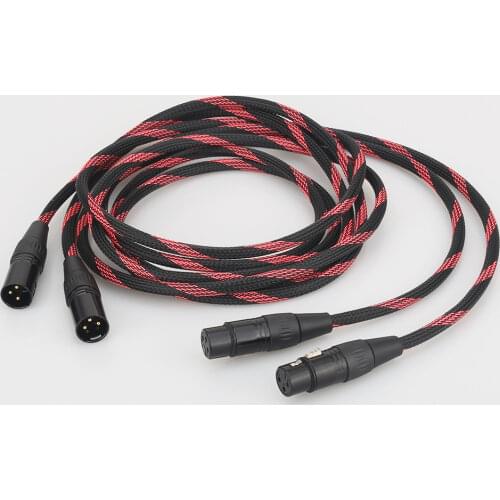 Hi-End 4 Cores Silver Plated Balance XLR Cables For Multimedia CD DVD Player AMP HIFI Audio Signal Link Wire