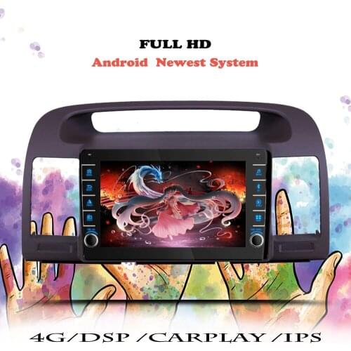 Android 10.0 Multimedia Player For Toyota Camry 5 XV 30 2001 2002 2003 2004 2005 2006 Car Radio Stereo GPS Navigation 2 din DVD