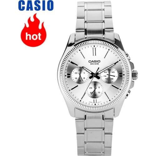 Casio watch pointer series business entertainment three time quartz male watches MTP-1375D-7A