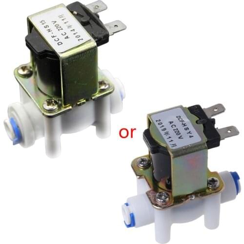 Electric Plastic Solenoid Valve for Water Purifier Air Inlet Pipeline AC 220V