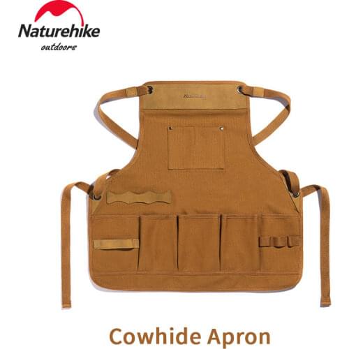 Naturehike Outdoor Picnic Apron Ultralight Camping Leather Work Clothes Wear Resisting Multifunctional Equipment Vest Garden