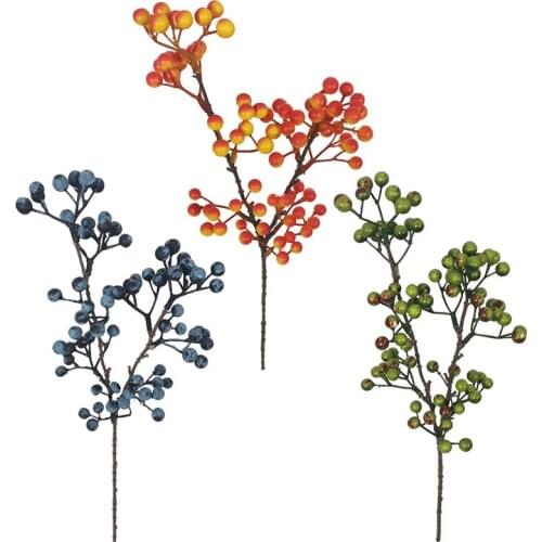 Artificial Blueberry Eco-friendly Home Office Simulation Berry Decorations Party Wedding Christmas Decorations 3 Colors