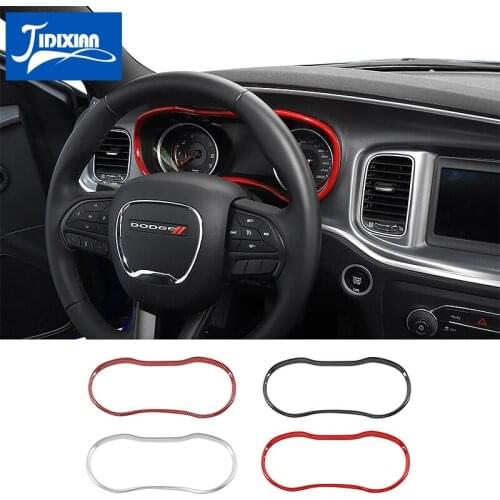 MOPAI Interior Mouldings for Charger 2015+ Car Instrument Dashboard Panel Decoration Cover Accessories for Dodge Charger 2015