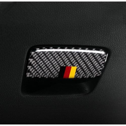 Copilot Glove Box Storage Box Panel Cover Trim For Mercedes Benz A Class 2013-2018 CLA 2013-2018 GLA 2015-2018 Carbon Fiber