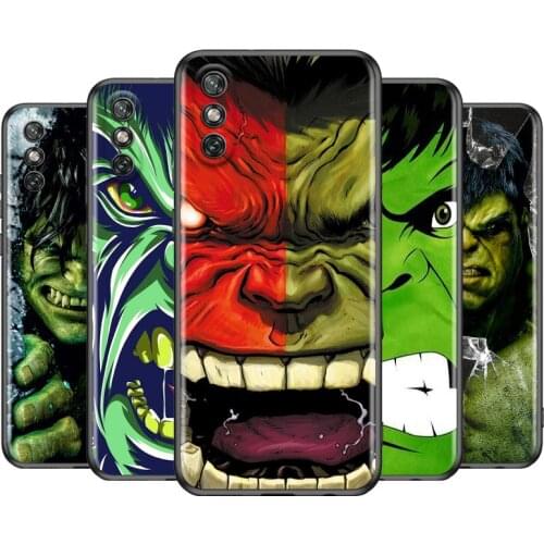 Marvel Hulk For Huawei Y9S Y8S Y6S Y9A Y7A Y8P Y7P Y5P Y6P Y7 Y6 Y5 Pro Prime 2020 2019 Black Soft Phone Case