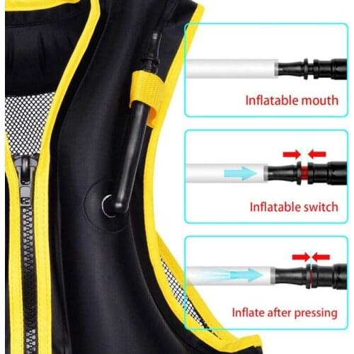 Inflatable Life Jacket Professional Swimming Fishing Life Vest Adult Surfing Swimwear Water Sports Swimming Survival Jacket j