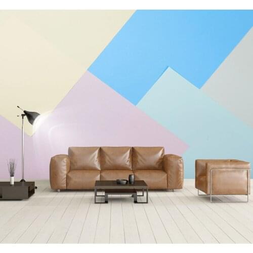 3D Wall Wallpaper For Walls Modern 8D wall stickers for living room Wallpaper paper mural 3d Geometric pattern photo Wall Mural