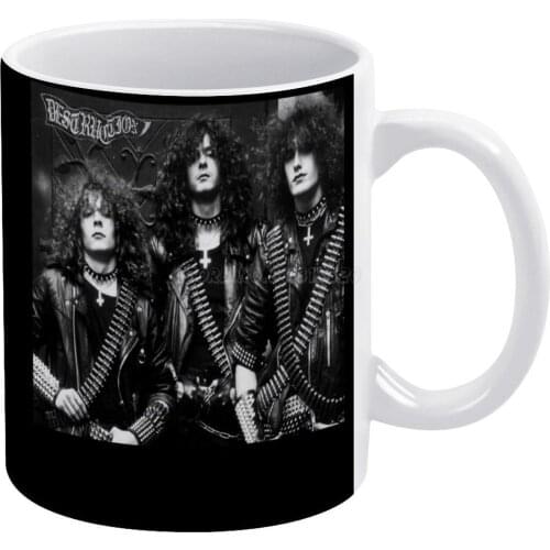 New Selling Destruction with Members2021 White Mug 11oz Funny Ceramic Coffee Tea Milk Cups Destruction Sale Band Destruction Ban