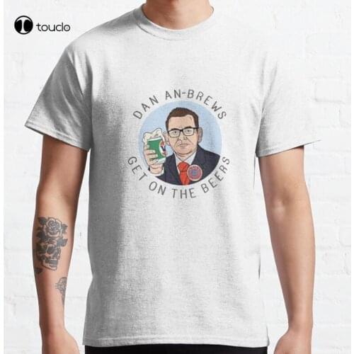 New Dan Andrew Classic Get On The Beers Victoria Beer T-Shirt Cotton Tee Shirt S-5Xl