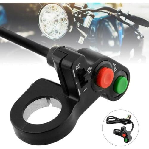 Motorcycle Handlebar Switches Electric Bike Scooter Horn Turn Signal On / Off Button Light Switch