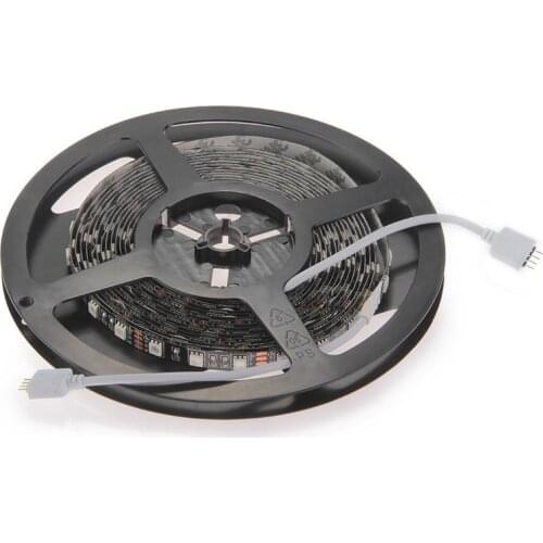 RGB LED Strip Light 5M 5050 SMD 300 LED Black-PCB / 5 Metres