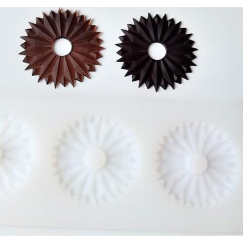 Silicone Chocolate Molds Ice crystal Shape Non-stick Ice Moulds Cake Mould Bakeware Kitchen Baking Tools Decoration