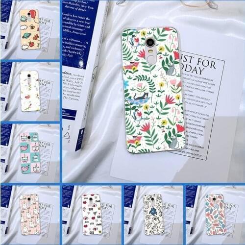 Pretty Flower Back For Xiaomi Redmi Note 6 Pro 5A Prime 5 4 4X Pocophone F1 S2 6A 5 Plus 4A Phone Case Silicone Soft Back Cover