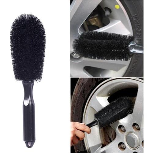 Auto Rim Scrubber Wheel Brush Cleaner Dust Remover Plastic Handle Motorcycle Truck Washing Vehicle Wash Tire Cleaning Tools
