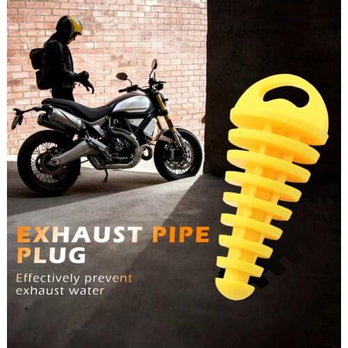 Motorcycle Exhaust Air-bleeder Plug Motocross Tailpipe Muffler Wash Plug Small for Outdoor Personal Car Parts Decoration