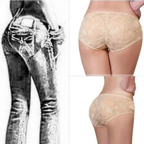 New Arrival Womens Fashion sexy padded brief hip pad trousers pants fake butt false hip buttock underwear Free Shipping AU236