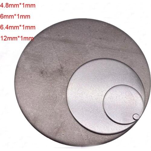 1mm 4.8mm 6.4mm 8mm 12mm SS304 Stainless steel gasket Stamping wafer Metal closure Sealing flap Plug piece 304 round plate disk