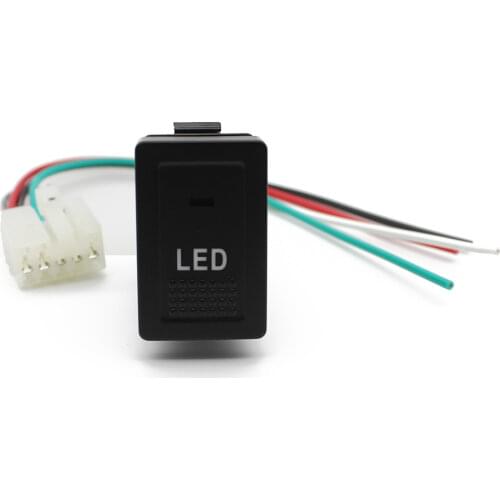 Car LED Switch LED Light Push Switch Button Wire For Suzuki SX4 Swift Alto Grand Vitara 2006 - 2012