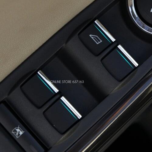 Car Accessories, ABS Chrome Car Windows Lift Switch Button Decoration Car Styling For Mazda CX-5 CX5 2012 -2015