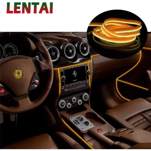 LENTAI 1Set Car LED Atmosphere Lights Decoration Lamp Strips For Toyota C-Hr Corolla Seat Leon Ford Focus 2 Fiesta Ranger Mazda