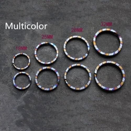 EDC Multicolor Titanium Alloy Ultra Light Key Hanging Key Ring Diy Accessories Key Chain Clip Keychain Multi Tools Equipment
