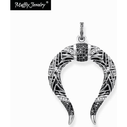 Chinese Dragon Horns Pendant,Europe Style Muffiy Ethnic Good Fashion Jewelry For Men And Women, Gift In 925 Sterling Silver