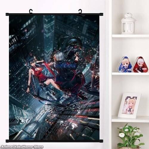 Hot Anime Games Arknights W Amiya Nearl Wall Scroll Mural Poster Wall Hanging Poster Fashion Home Decor Collection Art Gifts