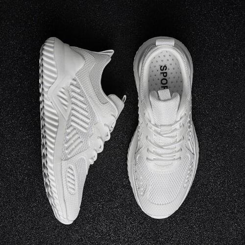 TYDZSMT Sneakers Women White Shoes 2021 Breathable Walking Casual Couple Shoes Plus Size 36-48 Light Shoes for Women Sneakers