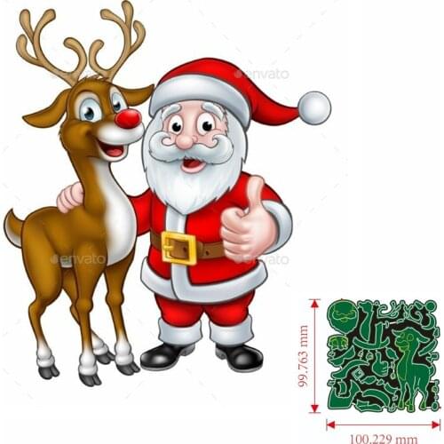 Metal Cutting Dies Santa Claus DIY Scrapbooking Paper Cards Decorative Craft Embossing