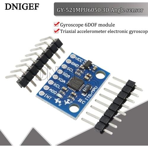 DNIGEF GY-521 MPU-6050 Module 3 Axis gyro sensors+ 3 Axis Accelerometer Module for Arduino DIY Kit