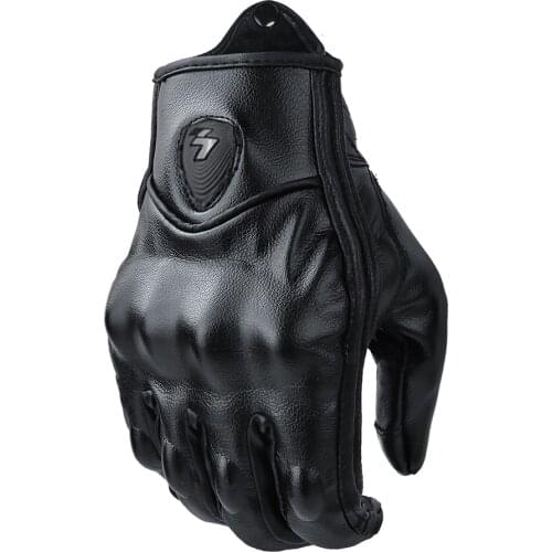 Motorcycle Gloves Abbey Road Antibes Ladies Women Men Genuine Leather Accessories Retro Motorbike Racing Suits