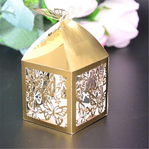 Latest fancy butterfly wedding favor box, birthday gift box,event and party decoration