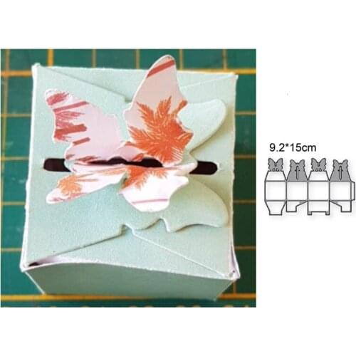 New Arrival Butterfly gift box Cutting Dies Stencil DIY Scrapbooking Album Paper Card Metal Craft
