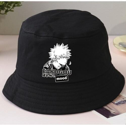 Hot Anime My Hero Academia Bucket Hat Casual Fashion Sunscreen Unisex