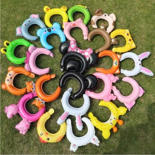 New childrens cartoon animal headband aluminum foil balloon small gift birthday decoration kids toys