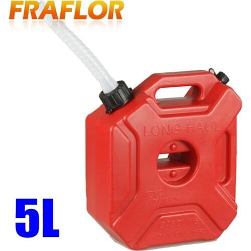 Practical 5L Gasoline Diesel Fuel Tank Can Pack For Offroad SUV ATV Motorcycle Antistatic Spare Plastic Oil Fuel Tank Container